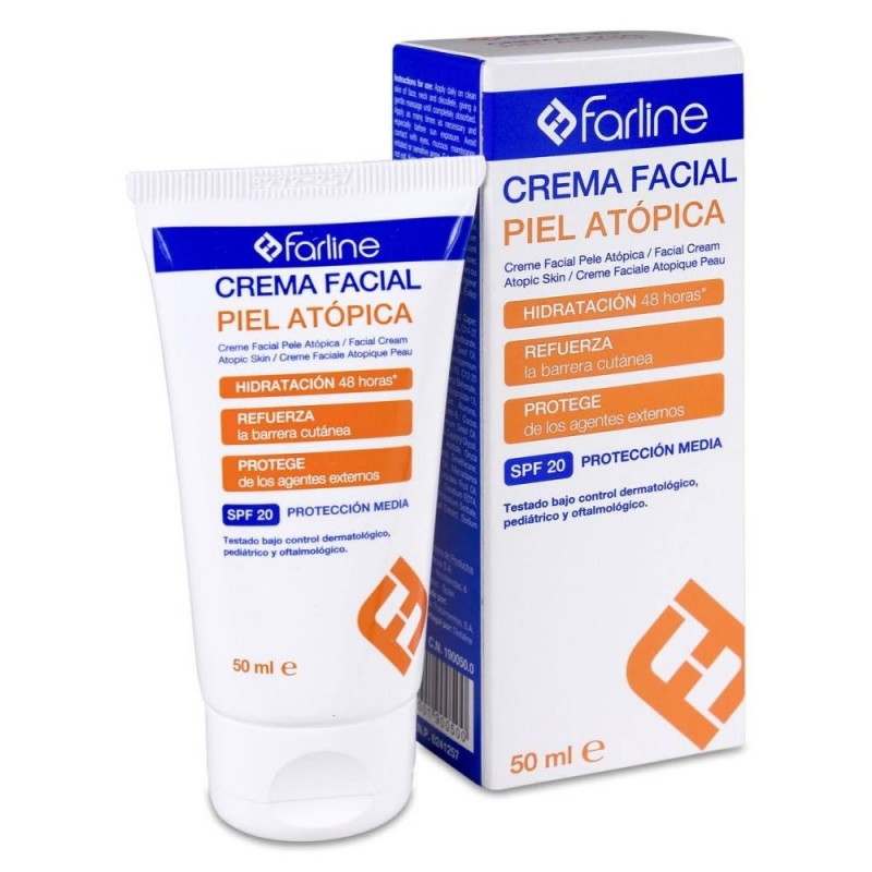 Farline Crema Hidratante Facial Piel Atópica SPF20 - 50ml