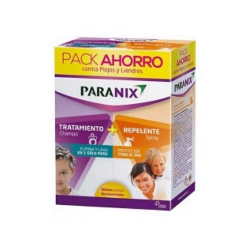 Paranix Pack Ahorro Antipiojos Loción + Champú - 100ml + 200ml