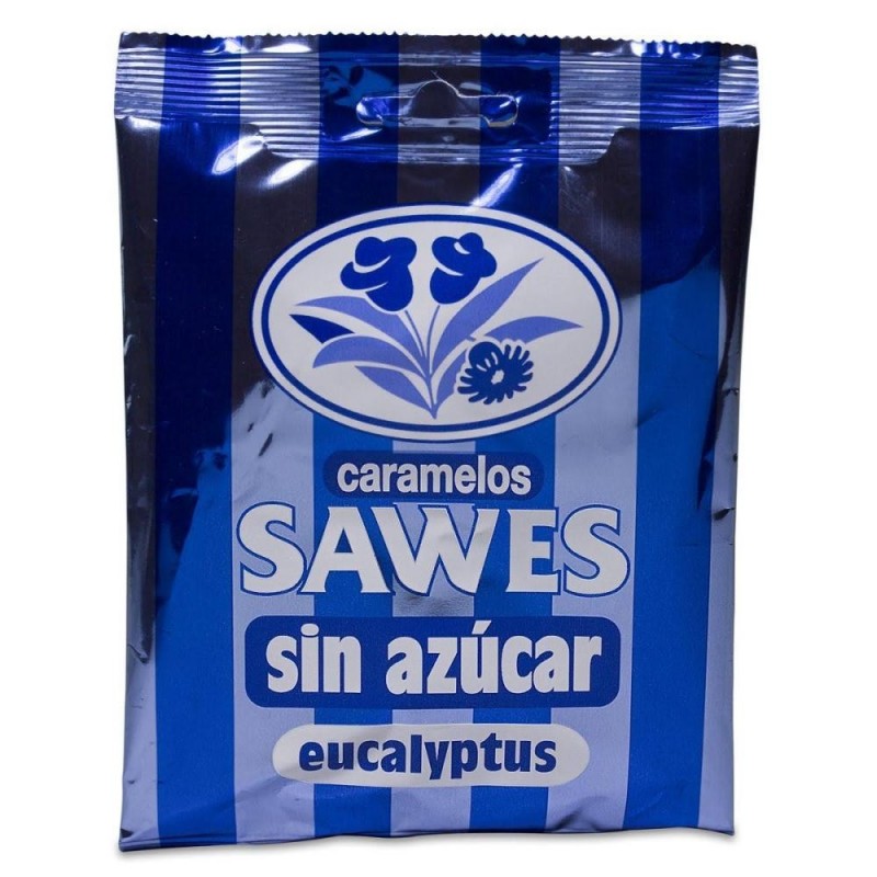 Sawes Bolsa Caramelos sin Azúcar Sabor Eucaliptus - 50gr