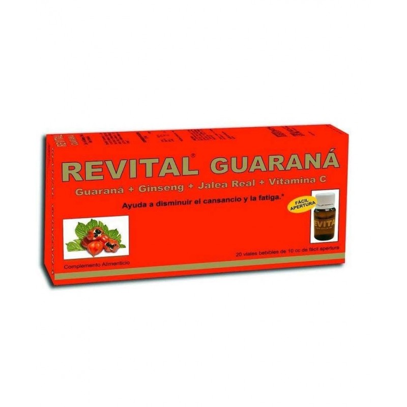 Revital Guaraná - 20 Ampollas