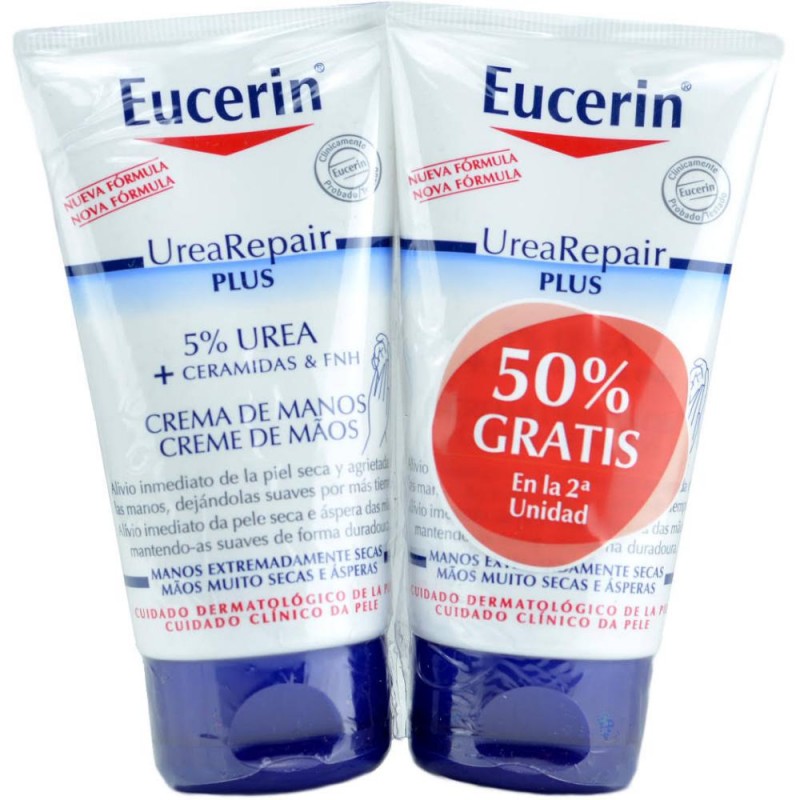 Eucerin Repair Pack Crema Manos 2 Unidad 50%