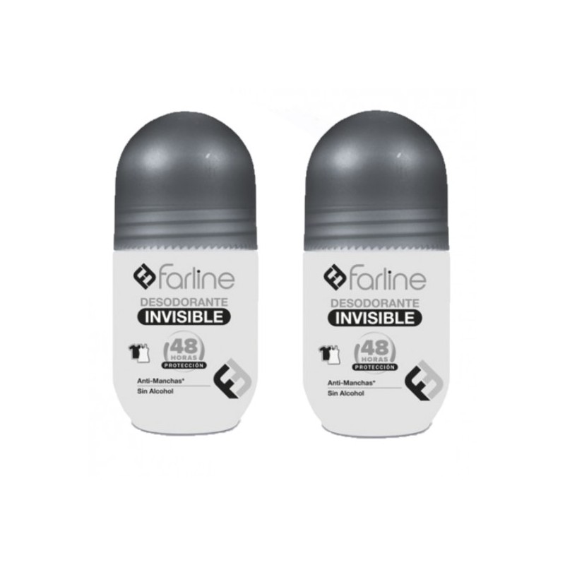 Farline Duplo Roll-On Desodorante Invisible - 2 x 50ml
