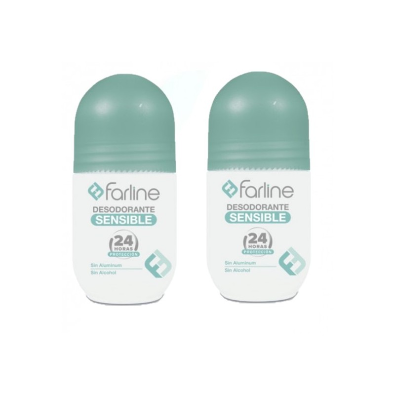 Farline Duplo Roll-On Desodorante Sensible - 2 x 50ml
