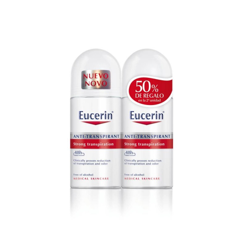 Eucerin Duplo Roll-On Desodorante Antitranspirante - 2 x 50ml