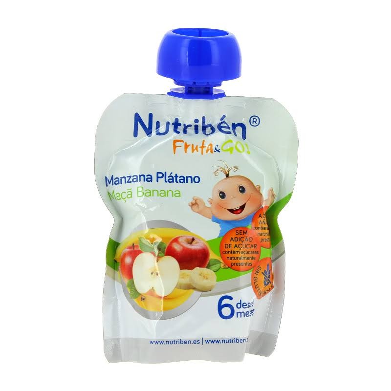 Nutribén Fruta & Go Manzana - Plátano - 90gr