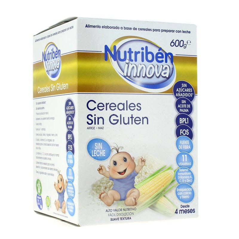 Nutribén Innova Papilla Cereales Sin Gluten - 600gr