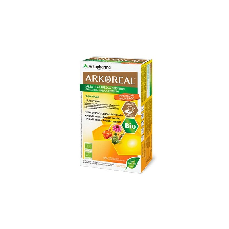 Arkopharma Arkoreal Jalea Real Inmunidad Sabor Naranja - 20 Ampollas