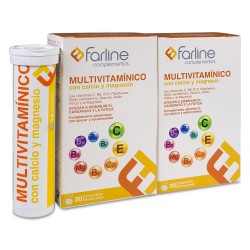 Farline Multivitaminas Duplo - 30 Comprimidos Efervescentes
