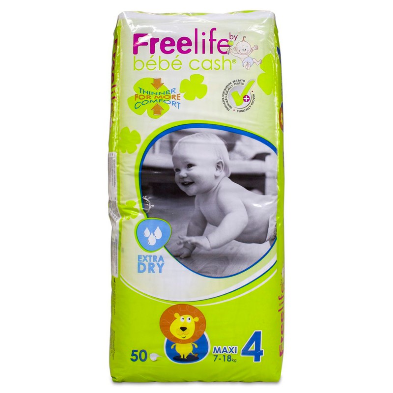 Freelife Bebé Pañales Maxi Talla 4 - 50 Pañales