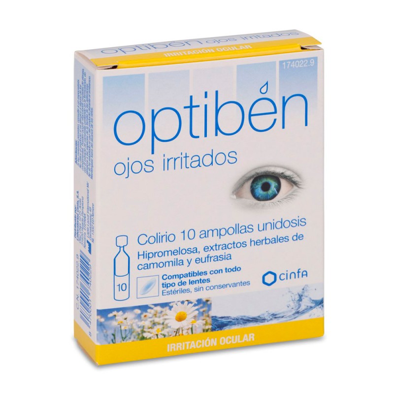 Cinfa Optiben Gotas Ojos Irritados - 10 Unidades