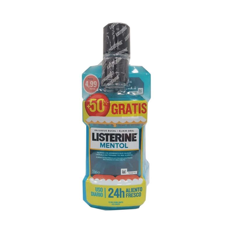 Listerine Mentol - 500ml + 250ml