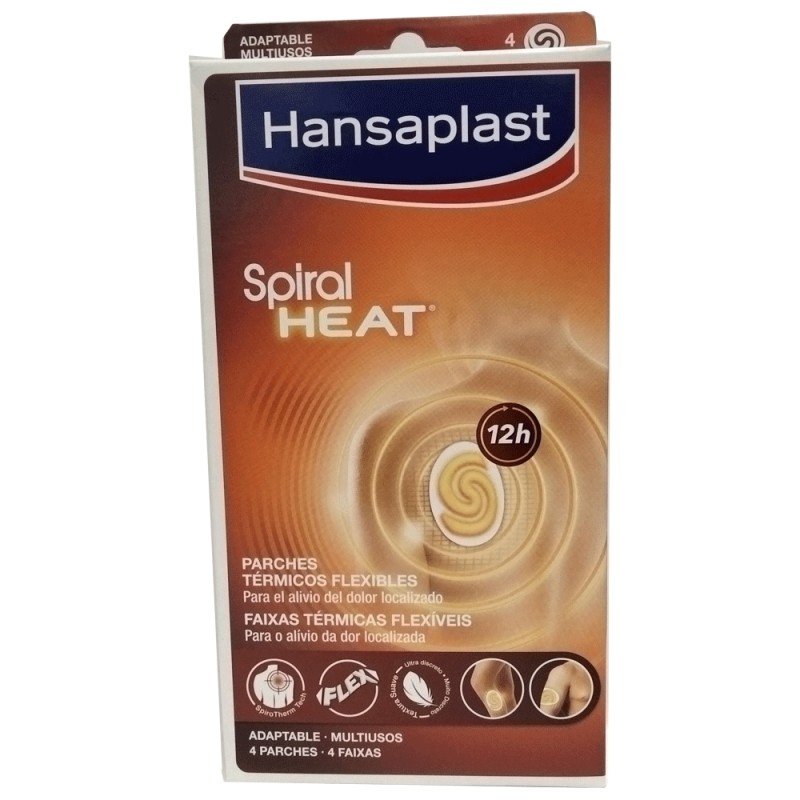 Hansaplast Parches Térmicos Spiral Heat Adaptables - 4 Parches