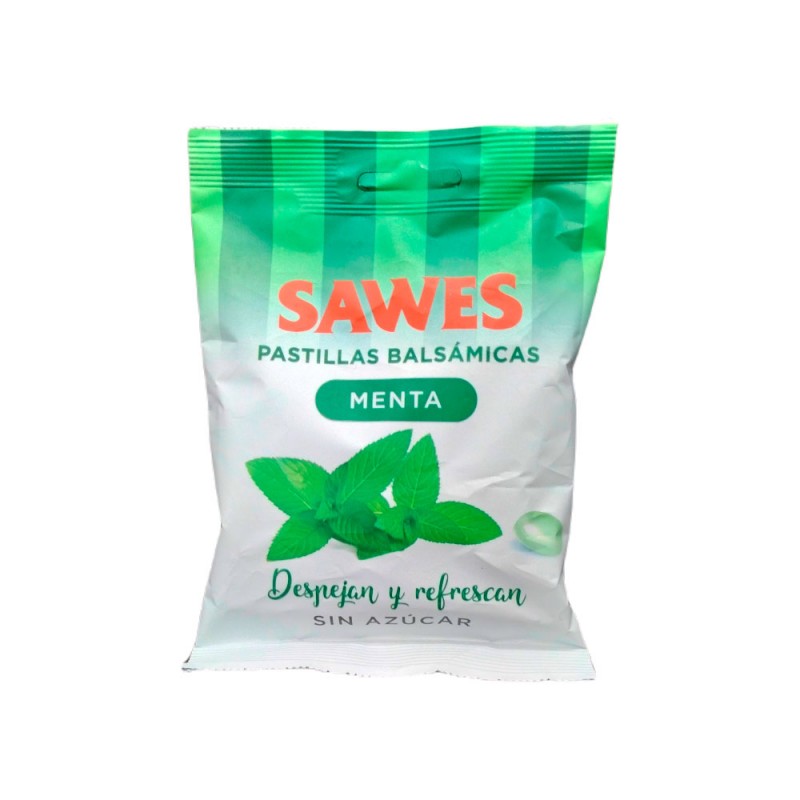 Sawes Bolsa Caramelos sin Azúcar Sabor Menta - 50gr