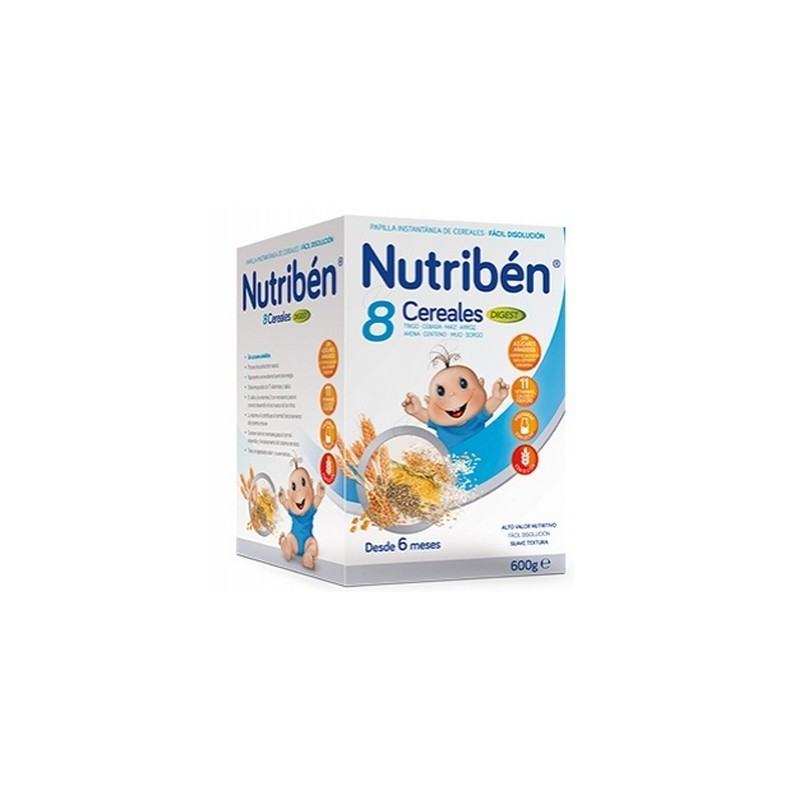 Nutribén Papilla 8 Cereales Efecto Bifidus - 600gr