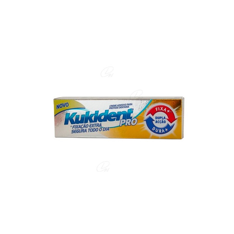 Kukident Doble Acción Crema Adhesiva Prótesis Dentales - 40gr