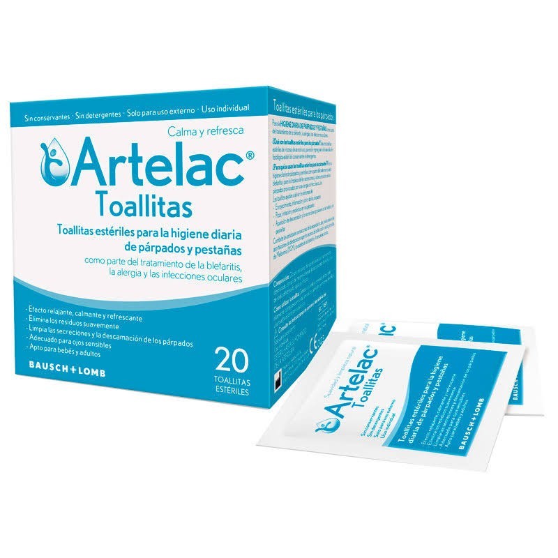 Artelac Toallitas Estériles - 20 Toallitas