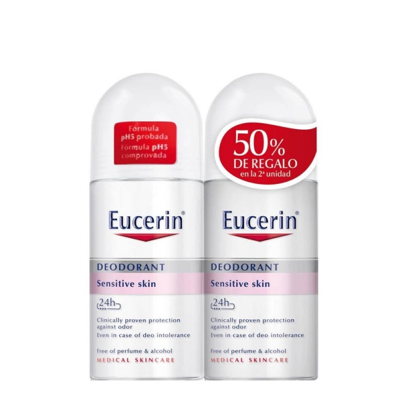 Eucerin Duplo Roll-On Desodorante - 2 x 50ml