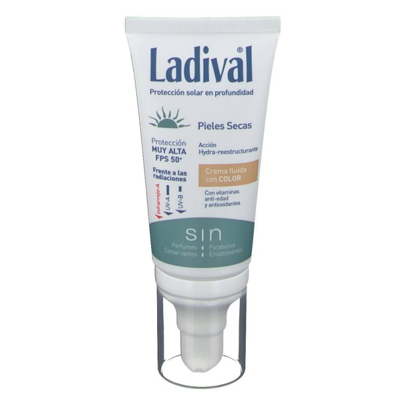 Ladival Gel-Crema Antiimperfecciones Piel Seca Color SPF50 - 50ml